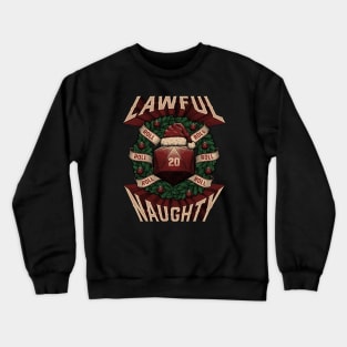 RPG - Christmas Alignment - Lawful Naughty Crewneck Sweatshirt